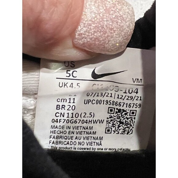 Nike Air Max 270 Crib Shoe Sneaker Red And Black Baby Shoes Size 5 - Picture 7 of 7